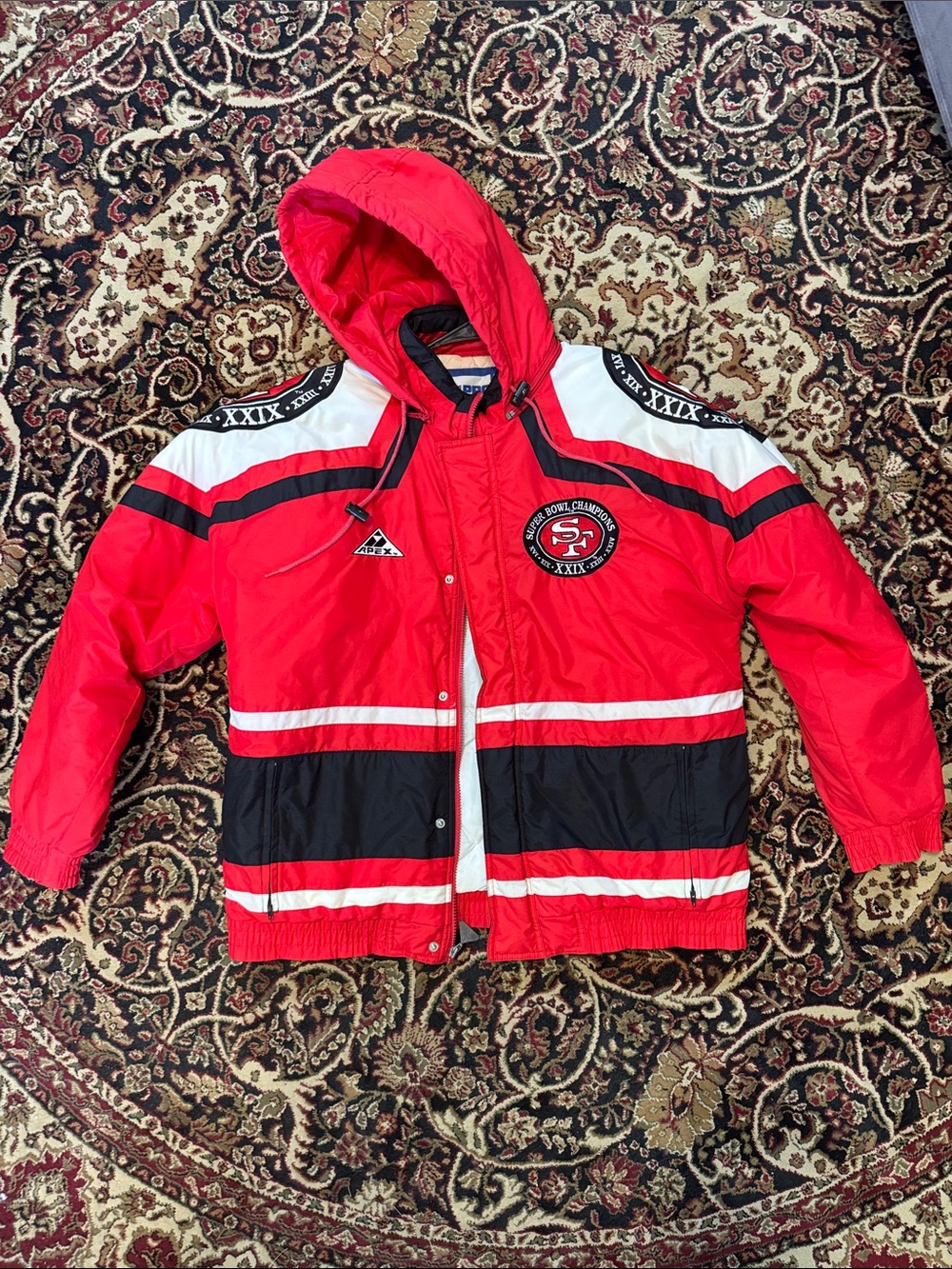 Vintage San Francisco 49ers Redcoat NFL Apex Super Bowl champs XXIX Med men’s